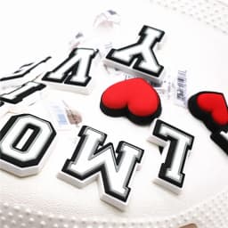 1pcs Original Alphabet PVC Shoe Charms Clog Decorations 26 Letters DIY Sandal Buckles Accessories Fit Bands Party X-mas Gifts