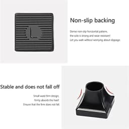 High Heel Protectors Heel Repair Caps Covers Heel Cover Non-slip Square TPU/PVC Material Soft Damping Woman 1 Pair