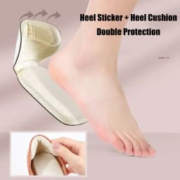 2PCS Heel Stickers Half Insoles for Women Foot Heel Pad Sports Shoe High Heels Back Sticker Pain Relief Protector Cushion Insole
