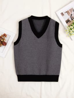 Aesthetic Sweater Pullover Women Sweaters Women's Vest Clothing Blouse Preppy Style Tops Warm Korean Padded Woman Female Knitted