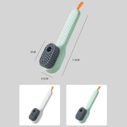 Shoe Brush Automatic Liquid Discharge Multifunctional Deep Cleaning Soft Bristles Household Laundry Cleaning Brush for Daily Use