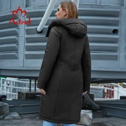 Astrid 2022 New Winter Women's coat women long warm parka fashion thick Jacket hooded Bio-Down Plus size female clothing AT-6703
