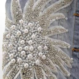 Women's Korean Style Lace Beaded Denim Vest Denim Waistcoat Fashion Cardigan Sleeveless Cropped Top Loose Plus Size Ripped Vest