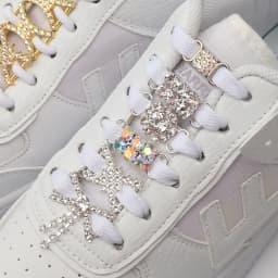 Large Glitter Shoelaces Buckle Metal Buckle Shoelace Accessories Metal Lace Lock DIY Sneaker Shoe Decorations 2pcs / Pair