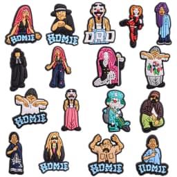 1-17PCS Homies Series Charms PVC Shoes Decorations for Clogs Sandals Bracelet Wristband Accessories Men Women Party Gifts