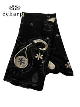2024 New Dubai Scarf For Muslim Women African Cotton Hijab Islam Hijab Pashmina Turban Headscarf Embroidery Shawls
