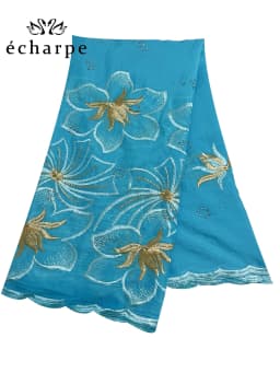 2024 New Dubai Scarf For Muslim Women African Cotton Hijab Islam Hijab Pashmina Turban Headscarf Embroidery Shawls
