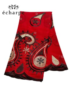 2024 New Dubai Scarf For Muslim Women African Cotton Hijab Islam Hijab Pashmina Turban Headscarf Embroidery Shawls