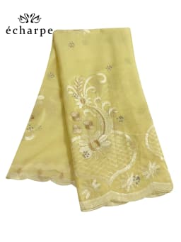 2024 New Dubai Scarf For Muslim Women African Cotton Hijab Islam Hijab Pashmina Turban Headscarf Embroidery Shawls