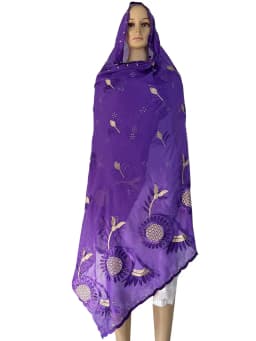 2024 New Dubai Scarf For Muslim Women African Cotton Hijab Islam Hijab Pashmina Turban Headscarf Embroidery Shawls
