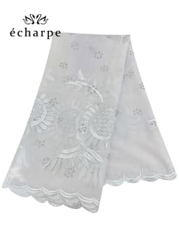 2024 New Dubai Scarf For Muslim Women African Cotton Hijab Islam Hijab Pashmina Turban Headscarf Embroidery Shawls