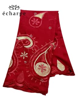 2024 New Dubai Scarf For Muslim Women African Cotton Hijab Islam Hijab Pashmina Turban Headscarf Embroidery Shawls