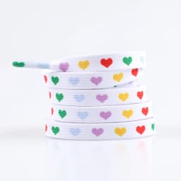New Flat Love Heart Shoelaces for Women's Men's Sneakers Suitable for High Canvas Shoe Laces Sport Shoelace for Shoes