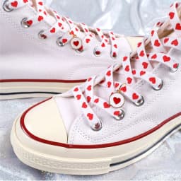 New Flat Love Heart Shoelaces for Women's Men's Sneakers Suitable for High Canvas Shoe Laces Sport Shoelace for Shoes