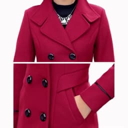 UHYTGF Blends Woolens Overcoat Female Coat Autumn Winter Coats And Jackets Women Loose size Coat Women's Wool Coat Long Tops 647