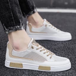 Breathable Mesh Sneakers Summer Men Comfort Flat Shoes Luxury Males Lightweight Loafers Non-Slip Mens Tennis Shoes