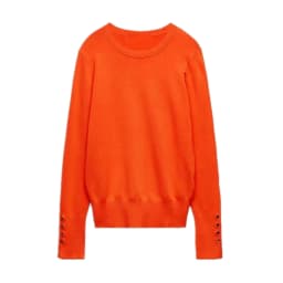 KEYANKETIAN Women's O-Necked Long Sleeves With Buttons Pullover Sweater Female Casual Solid High-Stretch Shirts Chic Ladies Top