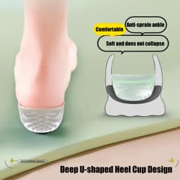 Silicone Heightening Insoles for Shoes Men Arch Support Pad Increase Height Gel Shoe Insoles Women Invisible Heel Lift Inserts