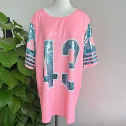 Gamma Phi Delta Women's Association Organizing Club Party Greek Number 43 Pink T-shirt