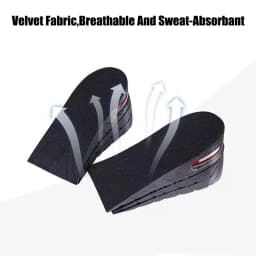 Height Increase Insoles for Men Women Elevator Shoes Insole Foot Pads Adjustable Heel Lift Inserts Heightening Insoles 3-7.5cm