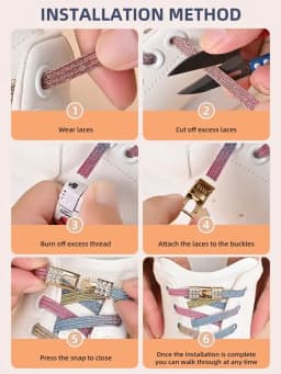 1 Pair Rhinestone Buckle Elastic No Tie Shoelaces Candy Colors Shoe Laces Suitable for Sneakers and Sports Shoes Flat Shoelace