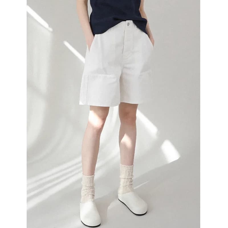 2026 New 100% Cotton Women's Shorts Solid High Waist Short Pants Harajuku Khaki Black White Sweatshorts Korean Fashion Clothing