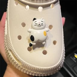 Lovely Cartoon Cat Hole Shoe Charms Decorations Eyes with Beautiful Pupils Shoes Buckle DIY 3D Hole Shoe Accessories