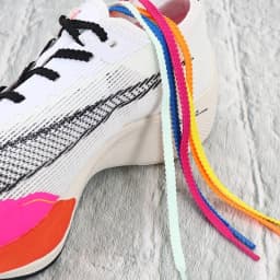 Flat 6mm Sneakers Polyester Insertion Dots Single Layer Solid Color Shoelaces Ropes Athletic Shoestring for Racing Running Shoes