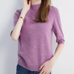 Wool Top Women's Sweater Knitwears Short Sleeve Pullover 100% Wool Half Turtleneck Sweater for Women Knit Jumper Female Clothing