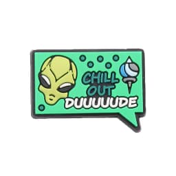 Hot Sale 1pcs Shoe Charms Green Alien Spaceship Planet PVC Accessories Garden Shoes Buckle Decorations Fit Kids X-max Gift
