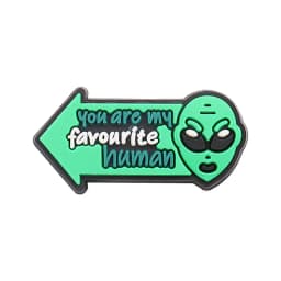 Hot Sale 1pcs Shoe Charms Green Alien Spaceship Planet PVC Accessories Garden Shoes Buckle Decorations Fit Kids X-max Gift