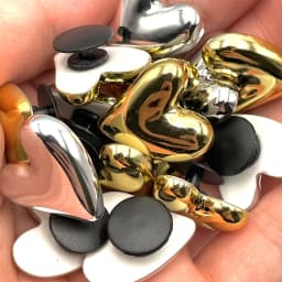 Fashion Heart Gold Silver Shoe Pins Charms For Hole Shoe Cute Badge DIY Garden Shoe Decorations For Womens Sandals Accessories