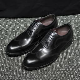 Classic Men's Oxfords Genuine Leather Handmade Wingtip Office Business Dress Shoes for Men Lace-Up Wedding Party Formal Footwear