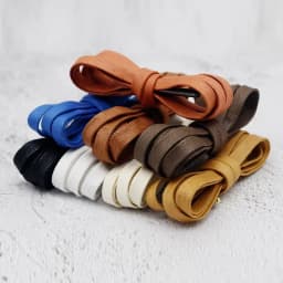 Coolstring 8 Color Flat Pure Cotton Waxed Shoelaces Metal End Tips 0.7cm Wide for Canvas Casual Shoes Women's Shoe Accessories