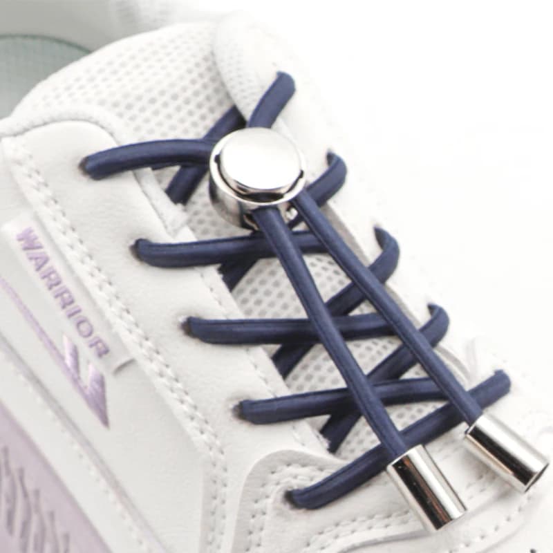 Tieless Elastic Shoe Laces No Tie Shoelaces Round Shoelace Sneakers for Kids and Adult with Strong Lock and Speed Shoestrings