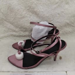 Clip Toe Straight Strap Slides Rhinestone Buckle Strap Slip On Women's Sandals Side Air Slingback Elegant Woman Heeled Shoes