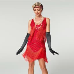 2024 Newest 1920s Flapper Roaring Plus Size 20s Great Lady MIni Short Dress Gatsby Fringed Sequin Beaded Lady Mini Tassels Dress