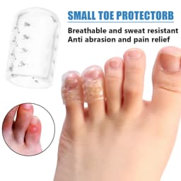 1/10Pcs Silicone Toe Protective Cover Anti-Friction Breathable Protector Prevents Blisters Toe Caps Covers Protectors Foot Care