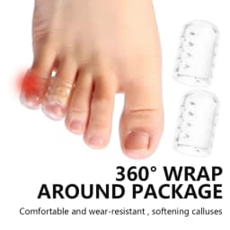 1/10Pcs Silicone Toe Protective Cover Anti-Friction Breathable Protector Prevents Blisters Toe Caps Covers Protectors Foot Care