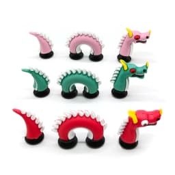3pcs A Set Shoe Decorations Novelty Pvc 3d Dragon Style Garden Shoes Accessories Shoes Charm Ornaments Kids Gift Charm Ornaments