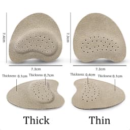 Leather Forefoot Pad for Women Sandals High Heels Non-slip Shoes Insoles for Women's Shoes Insert Adhesive Anti Slip Stickers