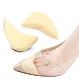 4pcs=2pairs Women's Sponge Forefoot Insert Pads Pain Relief High Heel Forefoot Toe Plug Filler Insoles Reduce Shoe Size Cushion