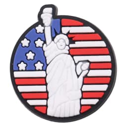 1-19PCS America Football Drinks USA Flower Statue of Liberty PVC Shoe Decoration Buckle Charms Clog Pin Hole Slipper Accessories