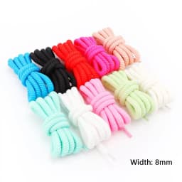 New 10mm Thick Round Shoelaces for Sneakers Running Sports Shoe Laces 100/120/140/160CM Shoelaces for Shoes Accessories 1 Pair