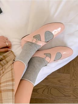 DIMANYU Women's Ballet Shoes 2026 New Spring Flats Shoes Women Fashion Cross Large Size Genuine Leather Mary Jane Shoes Women