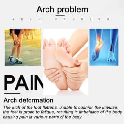 Silicone Insoles for Women Shoes Flat Feet Arch Support Orthopedic Gel Insoles for High Heels Inserts Foot Massage Shoe Pads