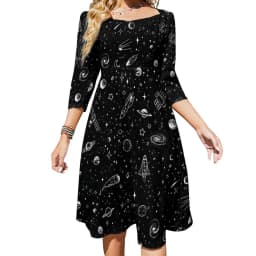 Classic Starry Night Dress Summer Sexy Vincent Van Gogh Festival Dresses Woman Street Style Big Size Casual Dress Birthday Gift