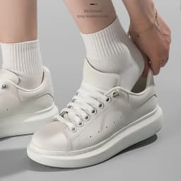 1Piar Rubber Band for Laces Elastic Laces Sneakers Shoelaces Without Ties End Locks College Style Shoestring Shoes Accessories