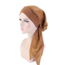 New Fashion Printed Flowers Women Inner Hijabs Caps Muslim Head Scarf Turban Bonnet Ready to Wear Ladies Wrap Under Hijab Cap
