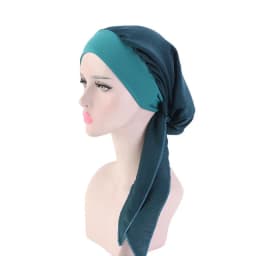New Fashion Printed Flowers Women Inner Hijabs Caps Muslim Head Scarf Turban Bonnet Ready to Wear Ladies Wrap Under Hijab Cap